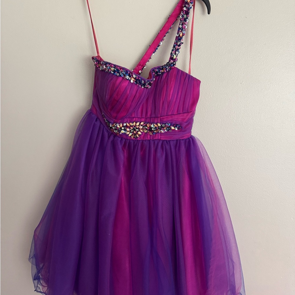 Jump Fuchsia Satin Dress
